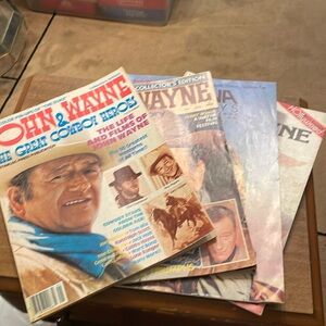 VINTAGE JOHN WAYNE Magazines 4pc